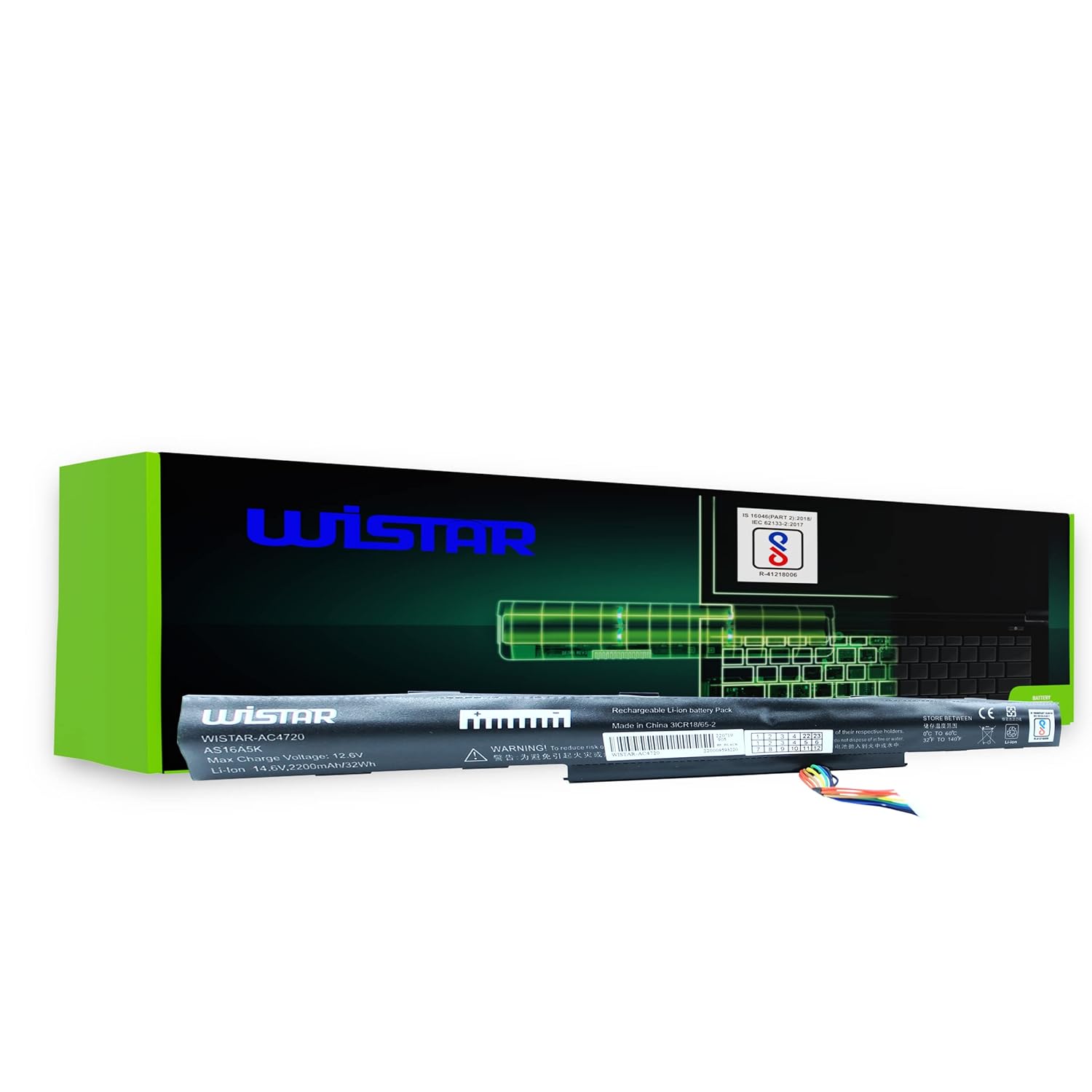  WISTAR Battery for Acer Aspire E15, E5-575, E5-575G, E5-576, E5-576G,Compatible for Acer AS16A5K, AS16A7K, AS16A8K, LLACAS16A5K